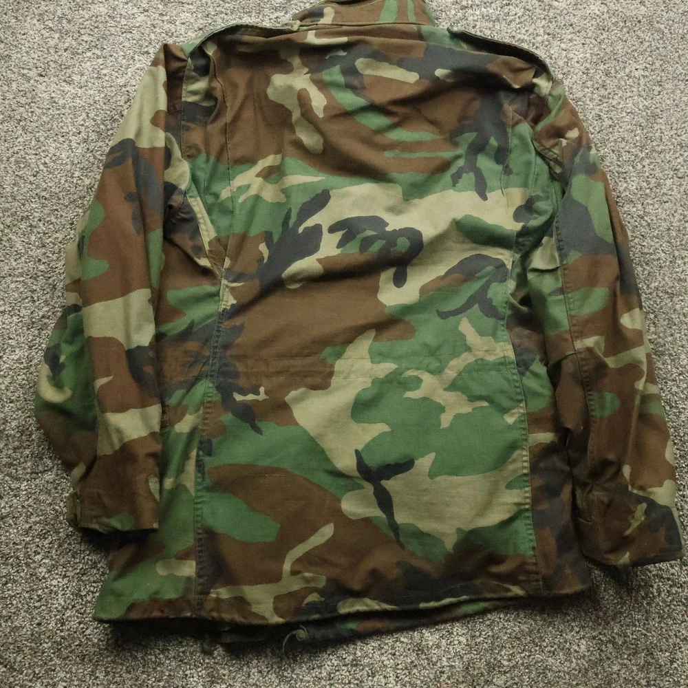 Military Field Jacket Mens S Long Camo Army Style Tactical Coat Camouflage